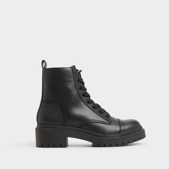 ALDO NWOT Black Combat Goer Moto Boots - Picture 5 of 5